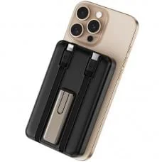 Портативний ЗП Power Bank WIWU Wi-P056 22.5W+PD20W з БЗП+iWatch with cable 10000 mAh Black