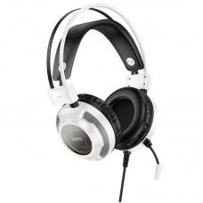 Накладні навушники Hoco W110 Resource (USB+3.5mm/2m) White