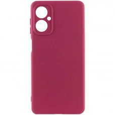 Чохол Silicone Cover Lakshmi Full Camera (A) для Motorola Moto G14 Бордовий / Marsala