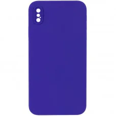 Чехол Silicone Case Square Full Camera Protective (AA) NOLOGO для Apple iPhone XS Max (6.5")