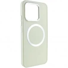 TPU чохол Bonbon Metal Style with MagSafe для Xiaomi Redmi Note 13 Pro 4G / Poco M6 Pro 4G /Note 14S Білий / White