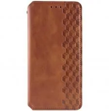 Шкіряний чохол-книжка GETMAN Cubic (PU) для Xiaomi Poco X6 / Note 13 Pro 5G Коричневий