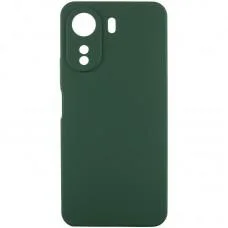 Чохол TPU GETMAN Liquid Silk Full Camera для Xiaomi Redmi 13C / Poco C65 Зелений / Dark green