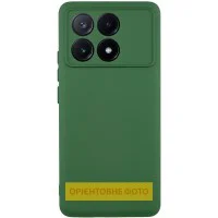 Чохол TPU GETMAN Liquid Silk Full Camera для Xiaomi Poco X6 / Note 13 Pro 5G Зелений / Dark green