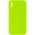 Чохол Silicone Case Square Full Camera Protective (AA) NOLOGO для Apple iPhone XS Max (6.5") Салатовий / Neon green