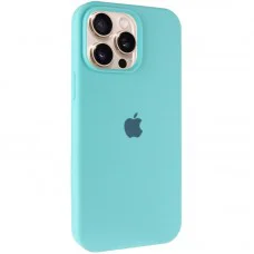 Чохол Silicone Case Full Protective (AA) для Apple iPhone 15 Pro Max (6.7") Бірюзовий / Marine Green