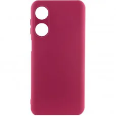 Чохол Silicone Cover Lakshmi Full Camera (A) для Oppo A38 / A18 Бордовий / Marsala