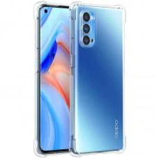 TPU чохол GETMAN Ease logo посилені кути Full Camera для Oppo Reno 4 Pro 5G Безбарвний (прозорий)