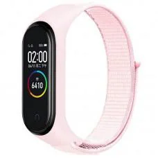 Ремінець Nylon New для Xiaomi Mi Band 3/4/5/6/7 Pearl Powder