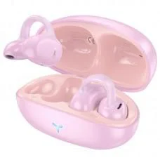 Бездротові TWS навушники Hoco EW57 Auspicious clip-on Pink fluff