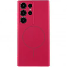 Чохол Silicone Cover Lakshmi Full Camera (AA) with MagFit для Samsung Galaxy S24 Ultra Червоний / Rose Red