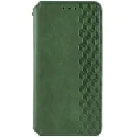 Шкіряний чохол-книжка GETMAN Cubic (PU) для Xiaomi Redmi 15 (Global) Зелений