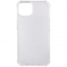TPU чохол GETMAN Ease logo посилені кути для Apple iPhone 15 Plus (6.7") Безбарвний (прозорий)