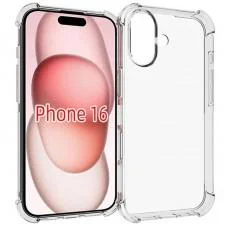 TPU чохол GETMAN Ease logo посилені кути для Apple iPhone 16 (6.1") Безбарвний (прозорий) TPU чохол GETMAN Ease logo посилені кути для Apple iPhone 16 (6.1") Безбарвний (прозорий)