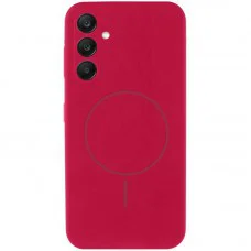 Чохол Silicone Cover Lakshmi Full Camera (AA) with MagFit для Samsung Galaxy S25 Червоний / Rose Red
