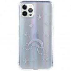 TPU+Glass чохол Aurora Space для Apple iPhone 12 Pro / 12 (6.1") Райдуга