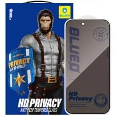 Захисне 2.5D скло Blueo Full Cover Anti-Peep для Apple iPhone 17 / 17 Pro (6.3") Чорний