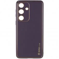 Шкіряний чохол Xshield для Samsung Galaxy S23 FE Фіолетовий / Dark Purple