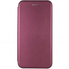 Шкіряний чохол-книжка Classy для Motorola Moto G75 5G Бордовий