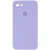Чохол Silicone Case Square Full Camera Protective (AA) для Apple iPhone 7/8/SE (2020) (4.7") Бузковий / Dasheen