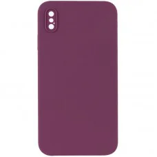 Чехол Silicone Case Square Full Camera Protective (AA) NOLOGO для Apple iPhone XS Max (6.5")