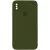Чохол Silicone Case Square Full Camera Protective (AA) для Apple iPhone X / XS (5.8") Зелений / Dark Olive