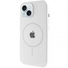 Чохол Silicone Case Full Protective (AA) with MagSafe для Apple iPhone 15 (6.1") Білий / White