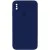 Чохол Silicone Case Square Full Camera Protective (AA) для Apple iPhone XS Max (6.5") Темно-синій / Midnight blue