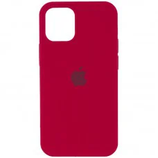 Чохол Silicone Case Full Protective (AA) для Apple iPhone 12 Pro Max (6.7") Червоний / Rose Red