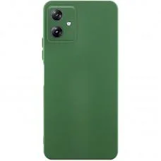 Чохол TPU GETMAN Liquid Silk Full Camera для Motorola Moto G54 Зелений / Dark green