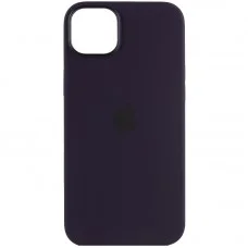 Чохол Silicone case (AAA) with Magsafe для Apple iPhone 14 Pro (6.1") Фіолетовий / Elderberry