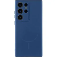 Чохол Silicone Cover Lakshmi Full Camera (AA) with MagFit для Samsung Galaxy S23 Ultra Синій / Navy blue
