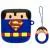 Силіконовий футляр Marvel & DC series для навушників AirPods 1/2 + кільце Супермен/Синій
