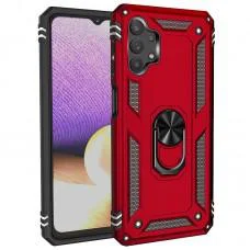 Ударостійкий чохол Serge Ring for Magnet для Samsung Galaxy A13 4G Червоний