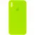 Чохол Silicone Case Square Full Camera Protective (AA) для Apple iPhone XS Max (6.5") Салатовий / Neon green