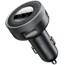 АЗП FM модулятор Baseus Enjoy 17W (2USB-A) (CCLH-01) Чорний