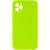 Чохол Silicone Case Square Full Camera Protective (AA) NOLOGO для Apple iPhone 11 Pro Max (6.5") Салатовий / Neon green