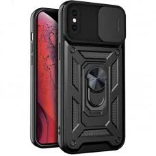 Чохол Ummi Camshield Serge Ring для Apple iPhone X / XS (5.8") Чорний Чохол Ummi Camshield Serge Ring для Apple iPhone X / XS (5.8") Чорний
