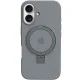 Чохол Silicone Case Full Protective with Ring для Apple iPhone 16 (6.1") Grey