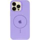 Чохол Silicone Case Full Protective (AA) V2 with MagSafe для Apple iPhone 14 Pro Max (6.7") Бузковий / Dasheen