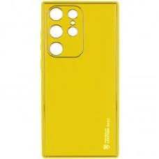 Шкіряний чохол Xshield для Samsung Galaxy S24 Ultra Жовтий / Yellow
