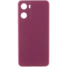 Чохол Silicone Cover Lakshmi Full Camera (AAA) для Oppo A57s / A77s Бордовий / Plum