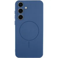 Чохол Silicone Cover Lakshmi Full Camera (AA) with MagFit для Samsung Galaxy S24 Синій / Navy blue