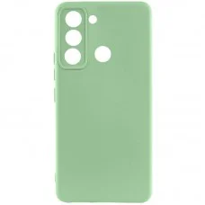 Чохол Silicone Cover Lakshmi Full Camera (AAA) для TECNO Spark 8C М'ятний / Mint