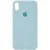 Чохол Silicone Case Full Protective (AA) для Apple iPhone X / XS (5.8") Бірюзовий / Turquoise Чохол Silicone Case Full Protective (AA) для Apple iPhone X / XS (5.8") Бірюзовий / Turquoise