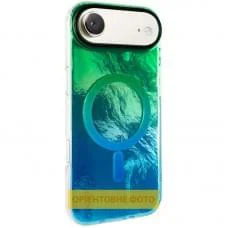 Чохол TPU Shiny Mountain (MagFit) для Apple iPhone 17 Air (6.5") Green / Blue