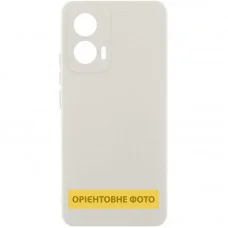 Чохол Silicone Cover Lakshmi Full Camera (AAA) для Motorola Moto G55 5G Білий / White