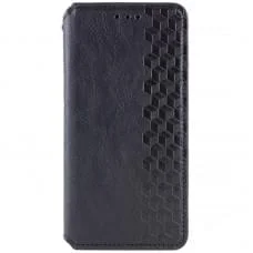 Шкіряний чохол-книжка GETMAN Cubic (PU) для Apple iPhone 13 (6.1") Чорний