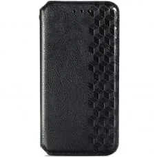 Шкіряний чохол-книжка GETMAN Cubic (PU) для Samsung Galaxy A06 Чорний