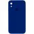 Чохол Silicone Case Square Full Camera Protective (AA) для Apple iPhone XR (6.1") Синій / Deep navy